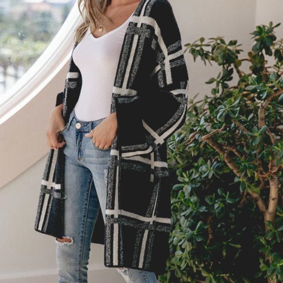 ❤IN STOCK❤BETH Grid Cardigan - Picture 3 of 4